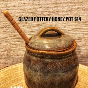 Glazed Pottery Honey Pot