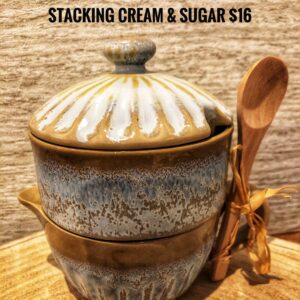 Stacking Cream & Sugar