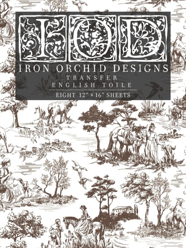 English Toile Transfer Set by IOD - Iron Orchid Designs